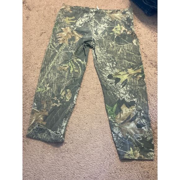 Jerzees Outdoors Mossy Oak Camo Camouflage Sweatpants Mens Hunting L - Picture 1 of 3